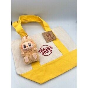 POP MART LABUBU Monsters Have A Seat BABA X Trader Joe’s Mini Tote Yellow